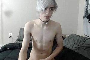 Hot teen femboy solo webcam...