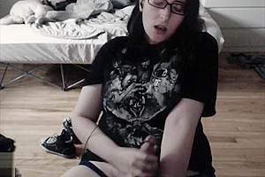Random Old Video Of Boringkate Just Stroking Her Girl Dick...