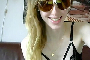 Cute pale tgirl webcam...