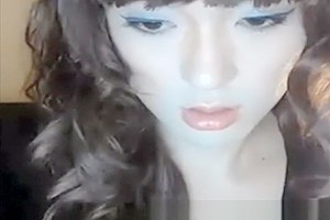 Doll faced tranny in and sexy...